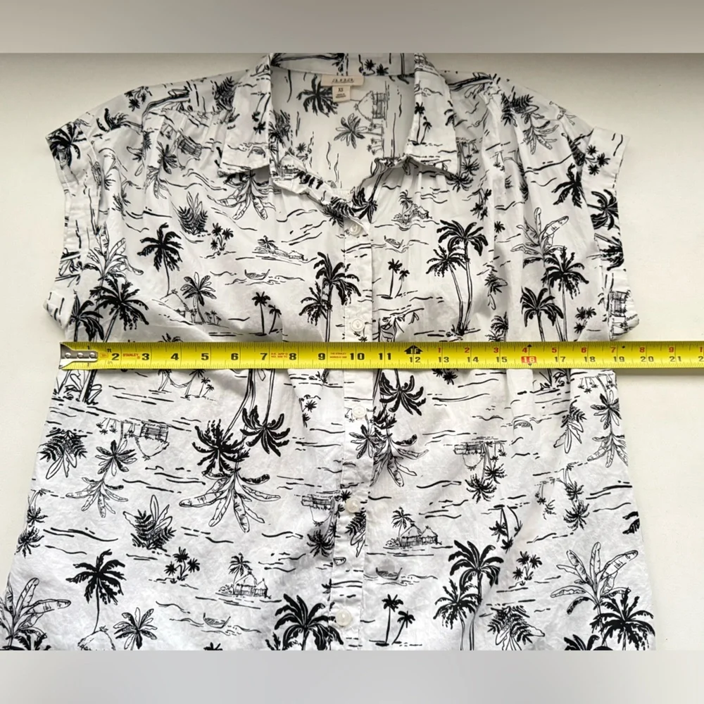 A.N.A A New‎ Approach Hawaiian Shirt White Cotton Blend Size XS - Picture 9 of 10